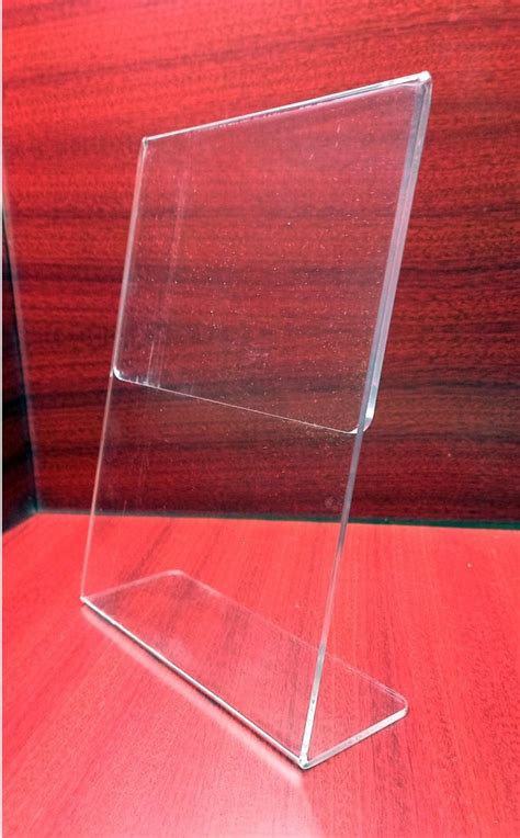 Table Top Rk Art A5 Acrylic Display Stand Oneside Paper Holder 8x6