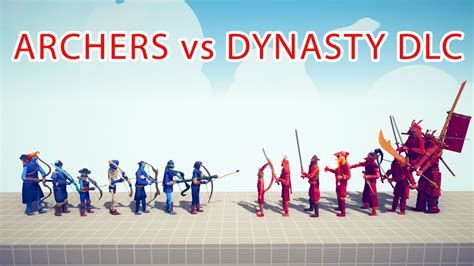 Archers Team Vs Dynasty Dlc Team Totally Accurate Battle Simulator