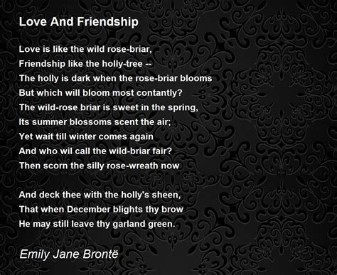 Poem Of Friendship And Love