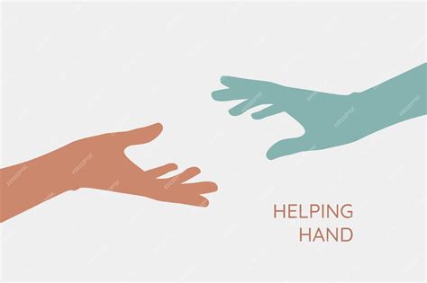 Жест концепции руки помощи знак помощи и надежды на то, что две руки