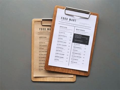 Wooden Menu Holder Board From Oak For Restaurant Or Cafe Etsy Menu Clipboard Restaurant