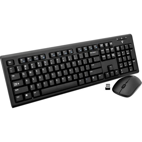 V7 Wireless Keyboard And Mouse Set Black Ckw200us Bandh Photo Video