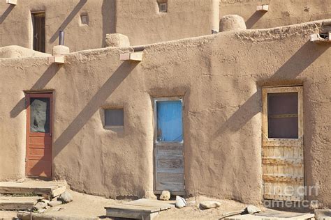 Adobe Buildings Of Taos Photograph By Bryan Mullennix Pixels