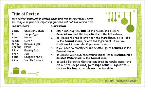 How to create and print your own photo postcards burris. 3x5 Recipe Card Template | Printable recipe cards, Recipe ...
