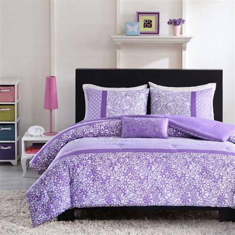 Olliix By Mi Zone Riley Purple Twintwin Xl Comforter Set Bob Mills