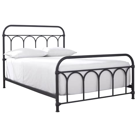 404121600 Casual Metal Queen Bed Sadlers Home Furnishings Panel Beds