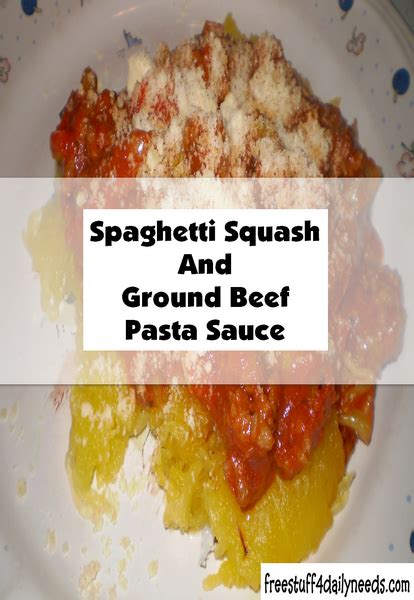 Spaghetti Squash And Ground Beef Pasta Sauce Free Stuff