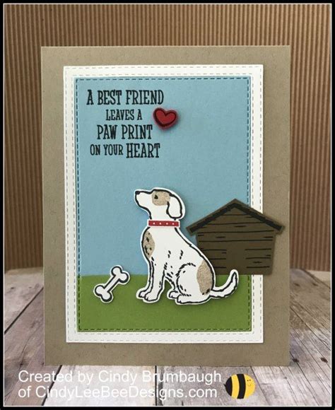 Stampin Up Happy Tails Rectangle Stitched Frame Video Tutorial Pet