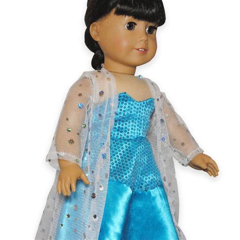 Doll Clothes Fits American Girl 18 Inch Outfit Frozen Elsa Dress