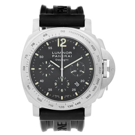 Panerai Luminor Daylight Chronograph Mens Stainless Steel Watch