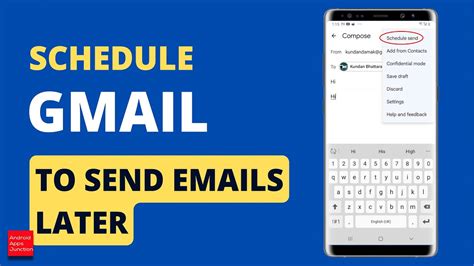 How To Schedule Gmail To Send Emails Later At A Particular Point Of