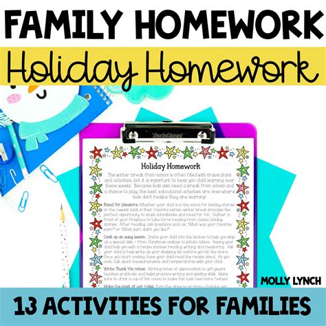 Holiday Homework Activities To Continue Learning During The Holidays