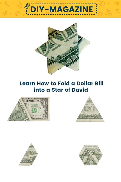 How To Fold A Dollar Bill Into Star Of David Fold Dollar Bill Dollar