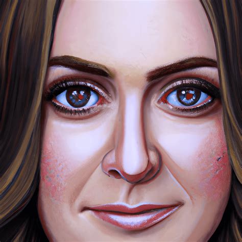 Close Up Oil Painting Of Kate Middleton · Creative Fabrica