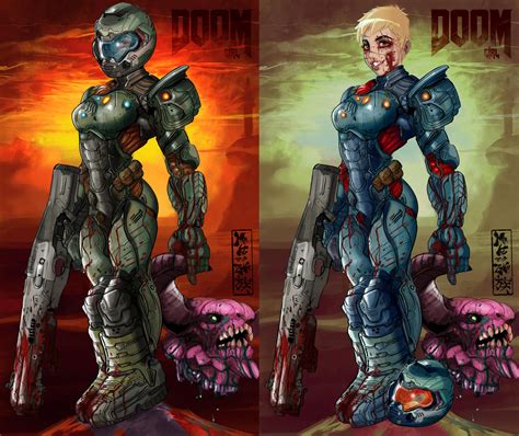Doom Girl Double Version By Makuzoku On Deviantart
