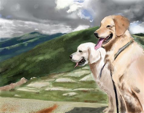 Golden Lab Painting By Eric Smith Fine Art America