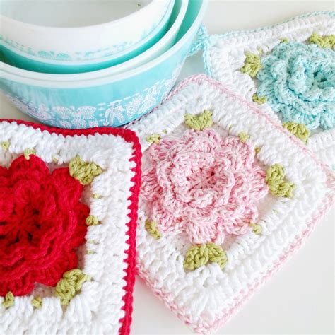 Hopscotch Lane New Pattern Vintage Inspired Crochet Flower Potholder