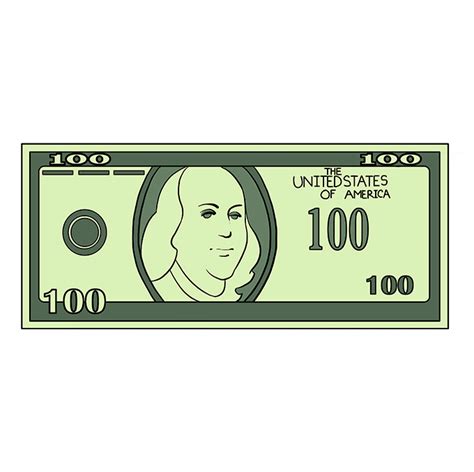 100 Dollar Bill Sketch