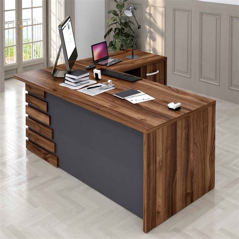 Atlas 79 Modern Home And Office Furniture Brown And Black