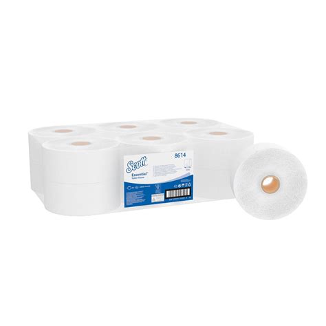 Scott Essential Jumbo Roll Toilet Tissue 8614