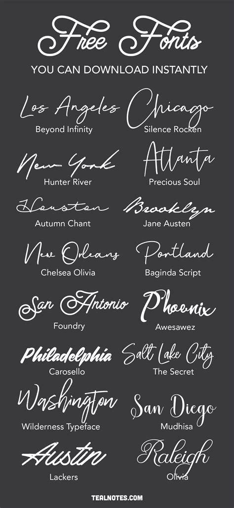 16 Free Script Fonts That Are Absolutely Gorgeous Tattoo Word Fonts