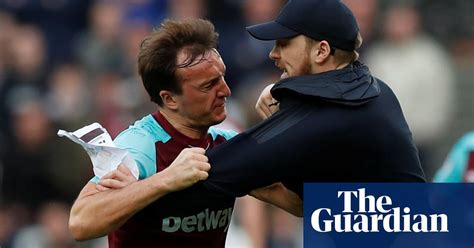 West Ham Fans Invade Pitch And Protest Against Board Video Report Football The Guardian
