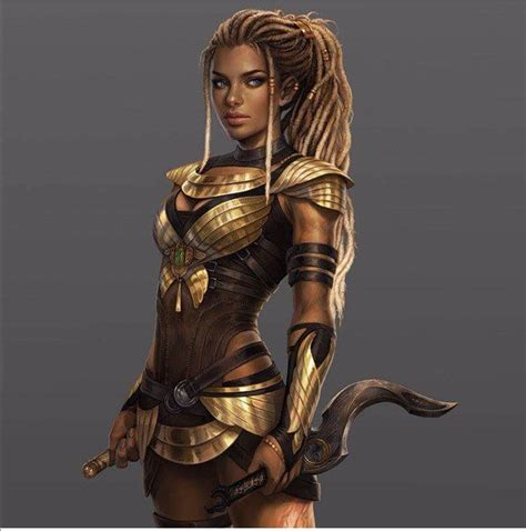 Black Warrior Warrior Woman Character Portraits Character Art