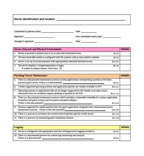 Business Process Assessment Template