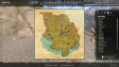 Eso Grahtwood Treasure Map 1 Maping Resources