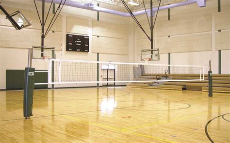 Libero One Court Collegiate Volleyball Net System Gared Sports 7200