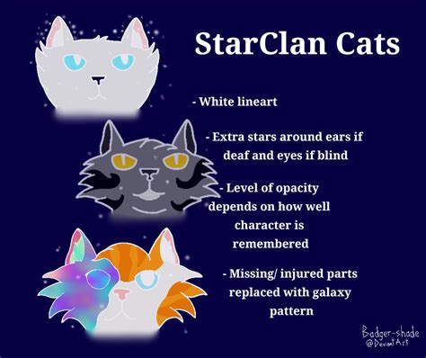 Tips For Drawing Starclan Cats By Badger Shade On Deviantart