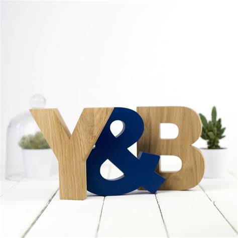 Wooden Letters Contemporary Oak By Letters Etc