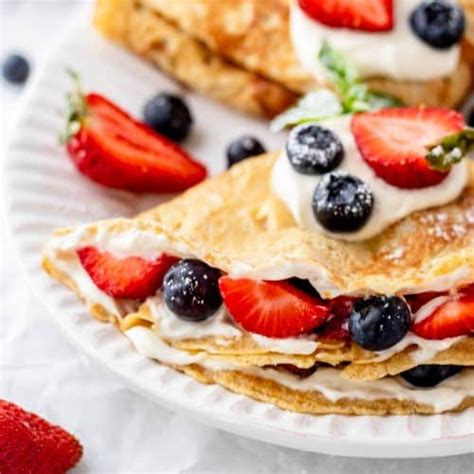 Strawberry Cream Cheese Crepe Filling Healthy Easy