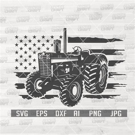 Usa Farm Tractor Svg Us Farmer Svg Us Tractor Clipart Us Etsy Canada