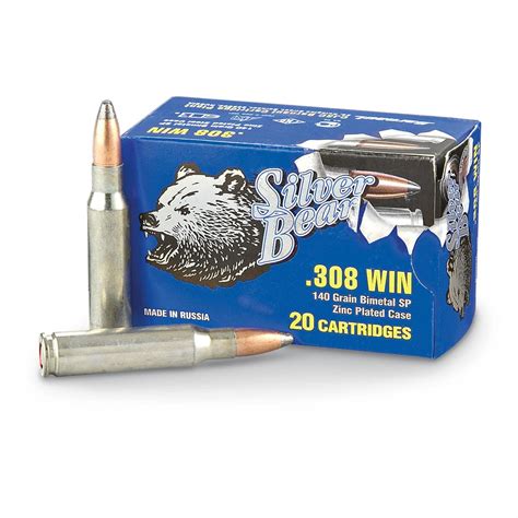 Silver Bear 308 Winchester Sp 140 Grain Cheap Ammo Store