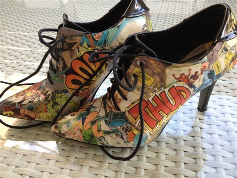 Comic Book Shoes By Littleelk On Deviantart Comic Book Shoes Shoes