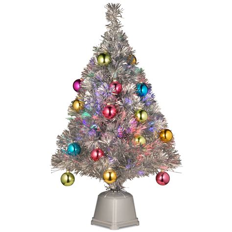 New design outdoor indoor christmas park decor artificial optical fiber material led light willow tree lights. National Tree Co. Fiber Optics 2"8" Silver Firework ...