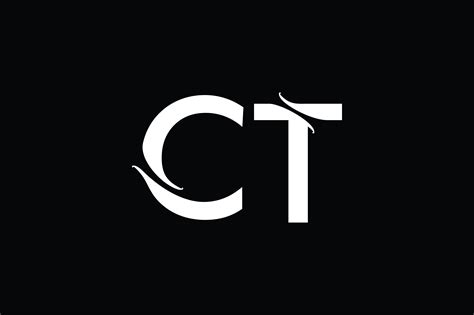 Ct Monogram Logo Design By Vectorseller Thehungryjpeg