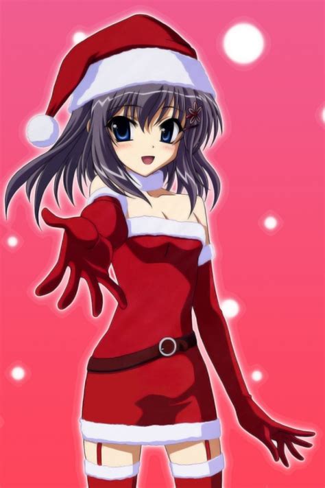 Christmas Anime Wallpaperiphone 4 Wallpaper640×960 9 Kawaii Mobile