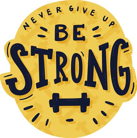 Be Strong Motivational Sticker Tenstickers