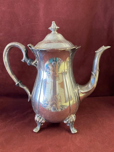 Vintage Newport Silver Plate Teapot And Coffee Pot 7 12 Etsy