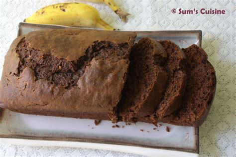 Years ago i learned the tip of baking with a soda instead of using oil in cake neh…. Sum's Cuisine: Banana Chocolate Cake - Vegan and low fat
