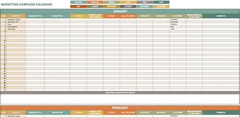 marketing spreadsheet template excelxocom
