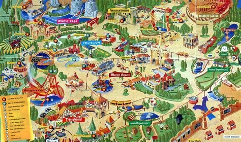 Theme Park Brochures Chessington World Of Adventures Map 1997