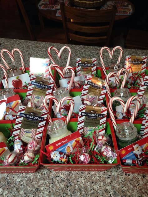 Christmas Baskets For Staff Small Yankee Candles With A T Card Hot