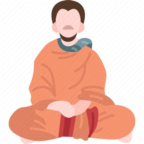 Brahmin Priest Hinduism Meditation Culture Icon Download On