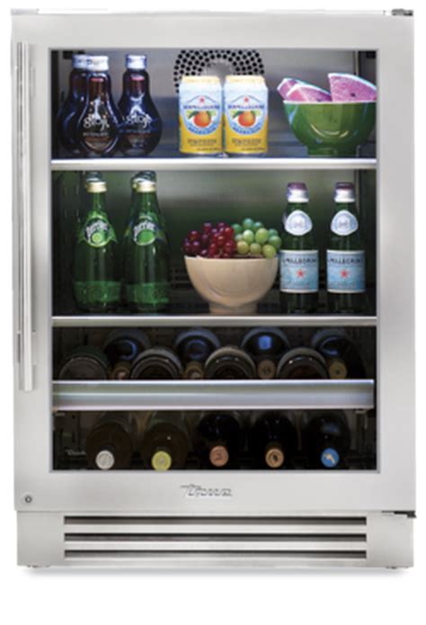 True Residential TBC24RSGB 24 Inch Under Counter Refrigerator Beverage ...