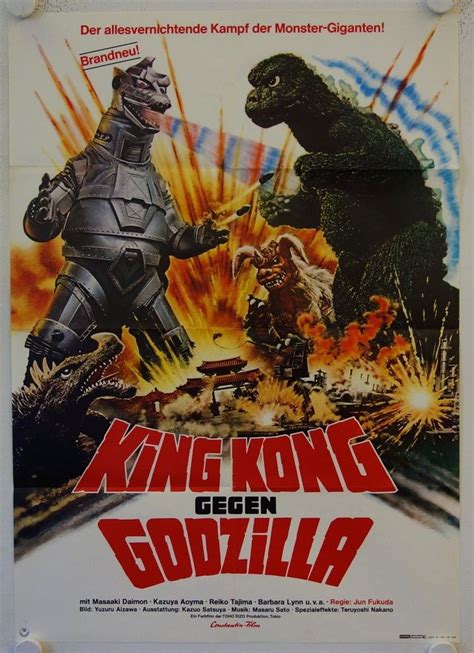King Kong Gegen Godzilla Originales Deutsches Filmplakat Godzilla Vs