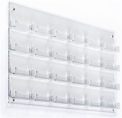 Clear solutions manufactures and sells a wide variety of greeting card holders, from floor spinners and countertop card holders to tiered racks and card shelves for counters, wall and slatwall. Clear 24-Pocket Wall Business Card Holder | Acrylic