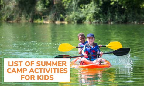 20 Fun Summer Camp Activities And Games For A Memorable Summer